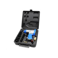 Pneumatický rázový uťahovák 1/2", 300Nm s príslušenstvom GEKO Pneumatický rázový uťahovák 1/2", 300Nm s príslušenstvom GEKO