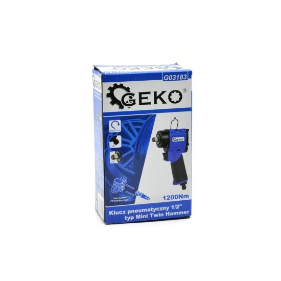 Pneumatický rázový uťahovák, 1/2", 1200Nm, MINI GEKO Pneumatický rázový uťahovák, 1/2", 1200Nm, MINI GEKO