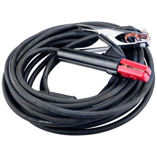 Zváracie káble, sada 2ks, 25mm2, 5m, 10-25, kliešte 200A, guma EXTOL PREMIUM