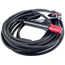 Zváracie káble, sada 2ks, 25mm2, 5m, 10-25, kliešte 200A, guma EXTOL PREMIUM