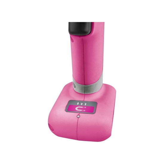 Akumulátorový vŕtací skrutkovač, ružový, 12V Li-ion, 1500mAh EXTOL LADY