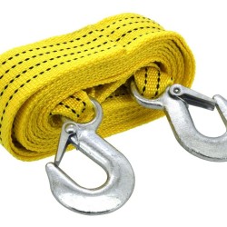 Ploché ťažné lano 3000 kg s karabínami COMPASS Ploché ťažné lano 3000 kg s karabínami COMPASS