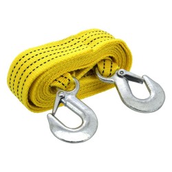 Ploché ťažné lano 3000 kg s karabínami COMPASS Ploché ťažné lano 3000 kg s karabínami COMPASS