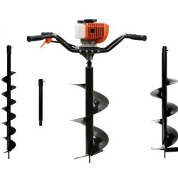 Motorová zemná vŕtačka pre dve osoby 1,4kW, 3 vŕtačky, 50cm nástavec JOHN GARDENER