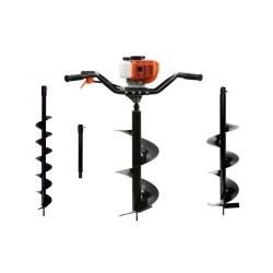 Motorová zemná vŕtačka pre dve osoby 1,4kW, 3 vŕtačky, 50cm nástavec JOHN GARDENER