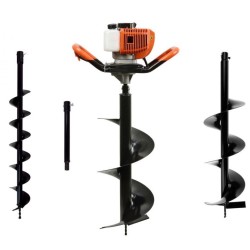 Motorizovaný zemný vrták 1,4kW, 3 vrtáky, 50cm nástavec JOHN GARDENER