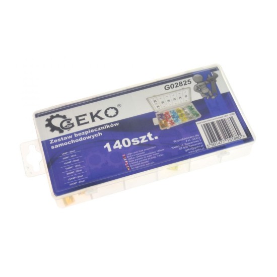 Mini poistky do auta, sada 140ks GEKO Mini poistky do auta, sada 140ks GEKO