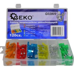 Automobilové štandardné poistky 120ks GEKO Automobilové štandardné poistky 120ks GEKO