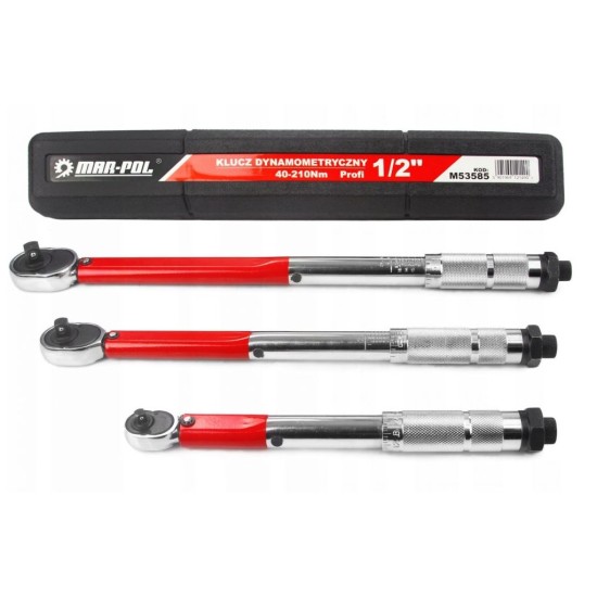 Momentový kľúč 1/2", 40-210Nm Profi MAR-POL Momentový kľúč 1/2", 40-210Nm Profi MAR-POL
