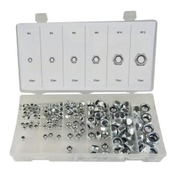 Sada samosvorných matíc s nylonovým tesnením 146ks GEKO Sada samosvorných matíc s nylonovým tesnením 146ks GEKO