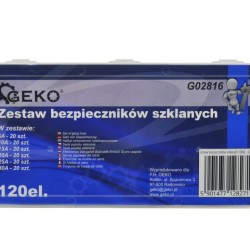Sada sklenených poistiek 120ks GEKO