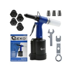 Pneumatický nitovací nástroj, nitovacia pištoľ 2,4-4,8 mm GEKO Pneumatický nitovací nástroj, nitovacia pištoľ 2,4-4,8 mm GEKO