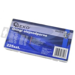 Sada tesnení odolných voči olejom 225ks GEKO Sada tesnení odolných voči olejom 225ks GEKO