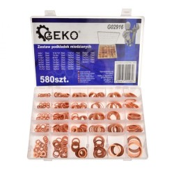Medená podložka, sada 580ks GEKO Medená podložka, sada 580ks GEKO