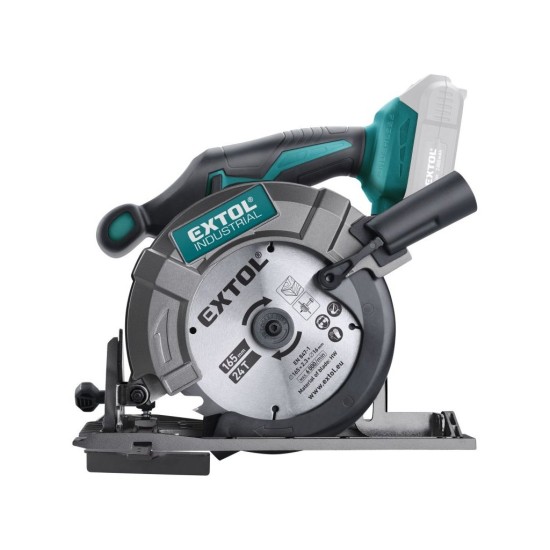 Pila kotoučová aku SHARE20V, 165mm, BRUSHLESS, 20V Li-ion, bez baterie a nabíječky EXTOL INDUSTRIAL