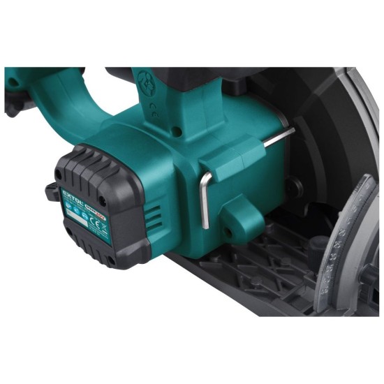 Pila kotoučová aku SHARE20V, 165mm, BRUSHLESS, 20V Li-ion, bez baterie a nabíječky EXTOL INDUSTRIAL