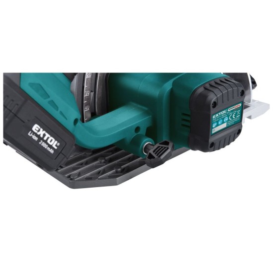 Pila kotoučová aku SHARE20V, 165mm, BRUSHLESS, 20V Li-ion, bez baterie a nabíječky EXTOL INDUSTRIAL