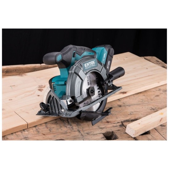 Pila kotoučová aku SHARE20V, 165mm, BRUSHLESS, 20V Li-ion, bez baterie a nabíječky EXTOL INDUSTRIAL