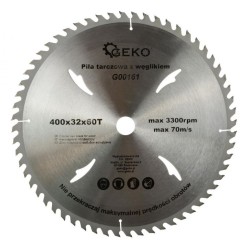 Pílový kotúč (parochňa) na drevo 400x32x60T GEKO
