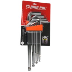 Imbusové kľúče 2-19mm 13ks MAR-POL