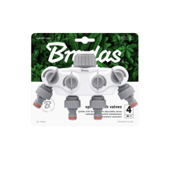 WL-3034K Rozdeľovač SOLID, 4-cestný ventil 1"-3/4" BIELA LINKA