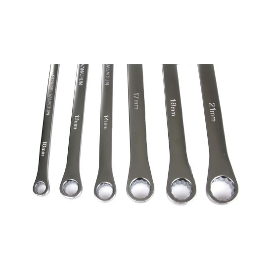 Prstencové kľúče, 6ks, 8-21mm MAR-POL