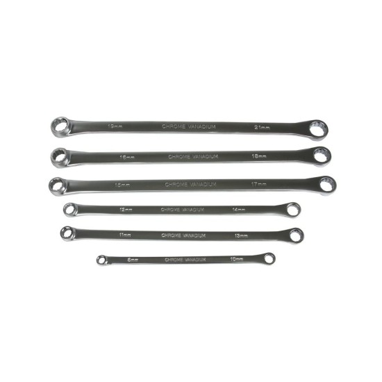 Prstencové kľúče, 6ks, 8-21mm MAR-POL