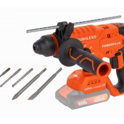 POWDP15630 Akumulátorové kombinované kladivo 20V bezuhlíkové (bez batérie) POWERPLUS POWDP15630 Akumulátorové kombinované kladivo 20V bezuhlíkové (bez batérie) POWERPLUS