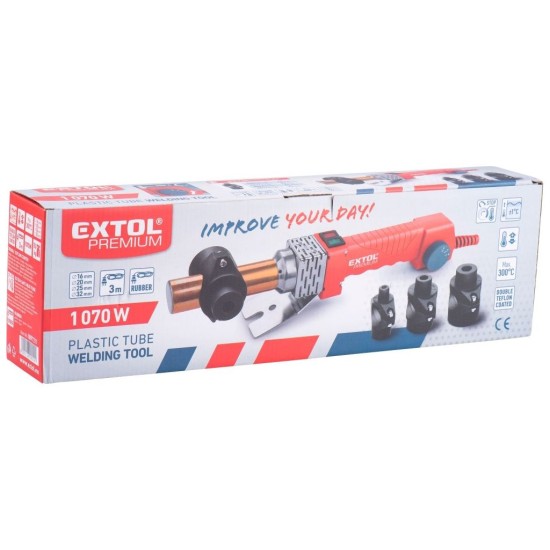 Polyfúzna zváračka, 1070 W, EXTOL PREMIUM Polyfúzna zváračka, 1070 W, EXTOL PREMIUM