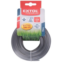Kosačka s jadrom, hviezdicový profil, 3,0 mm, 15 m, PA66 EXTOL PREMIUM Kosačka s jadrom, hviezdicový profil, 3,0 mm, 15 m, PA66 EXTOL PREMIUM
