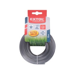 Kosačka s jadrom, hviezdicový profil, 3,0 mm, 15 m, PA66 EXTOL PREMIUM Kosačka s jadrom, hviezdicový profil, 3,0 mm, 15 m, PA66 EXTOL PREMIUM