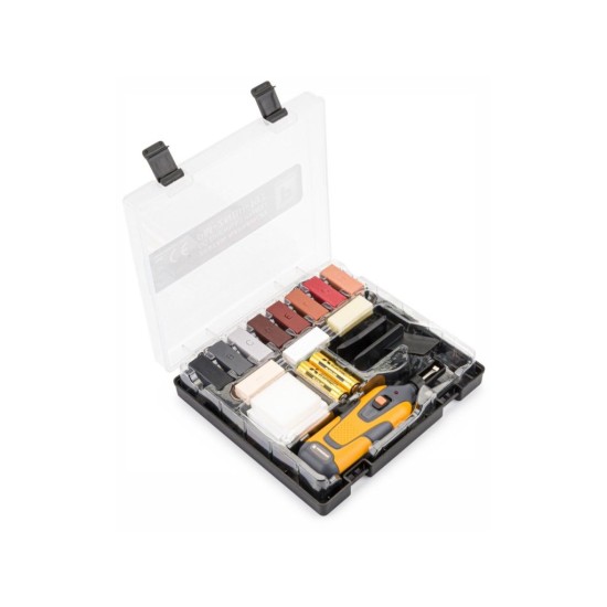 Súprava na opravu drevených povrchov, drevo, laminát, parkety, korok 11ks POWERMAT Súprava na opravu drevených povrchov, drevo, laminát, parkety, korok 11ks POWERMAT