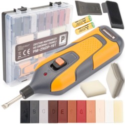 Súprava na opravu drevených povrchov, drevo, laminát, parkety, korok 11ks POWERMAT