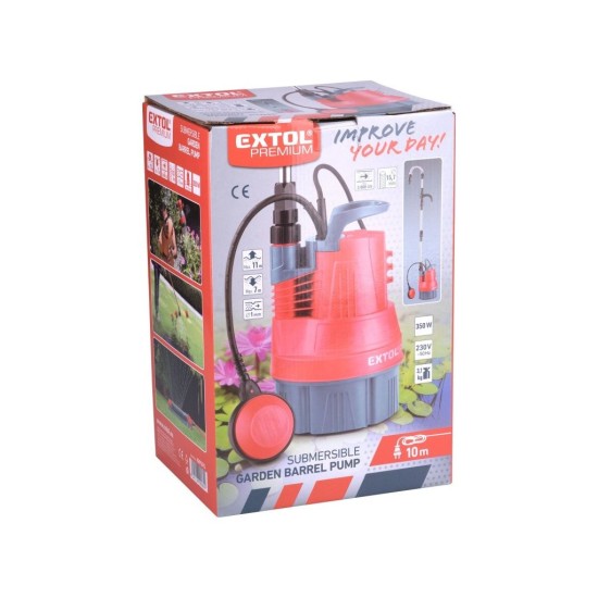 Dažďová pumpa 350W, 5000l/h EXTOL PREMIUM Dažďová pumpa 350W, 5000l/h EXTOL PREMIUM