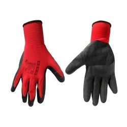Pracovné rukavice veľkosť 10", červeno-čierne GEKO Pracovné rukavice veľkosť 10", červeno-čierne GEKO