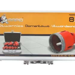 Diamantový vrták, sada, 6, 8, 10, 12, 20, 35, 45, 68 mm MAR-POL Diamantový vrták, sada, 6, 8, 10, 12, 20, 35, 45, 68 mm MAR-POL