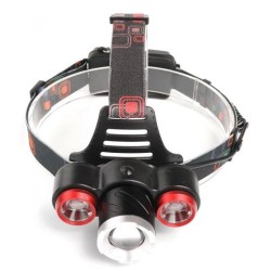 Svetlomet (dobíjací) 3xLED 1xT6+2xQ5 KRAFT&DELE Svetlomet (dobíjací) 3xLED 1xT6+2xQ5 KRAFT&DELE