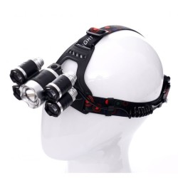 Čelovka (nabíjateľná) 5xLED 1xT6 zoom + 4xQ5 KRAFT&DELE Čelovka (nabíjateľná) 5xLED 1xT6 zoom + 4xQ5 KRAFT&DELE