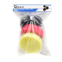 Penové leštiace kotúče, 150mm, M14, sada 3ks GEKO Penové leštiace kotúče, 150mm, M14, sada 3ks GEKO