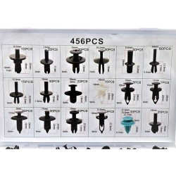 Plastové spojovacie kolíky a spojovacie prvky 456ks GEKO Plastové spojovacie kolíky a spojovacie prvky 456ks GEKO