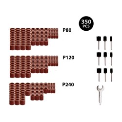Brúsne valce, sada 350ks EXTOL PREMIUM Brúsne valce, sada 350ks EXTOL PREMIUM