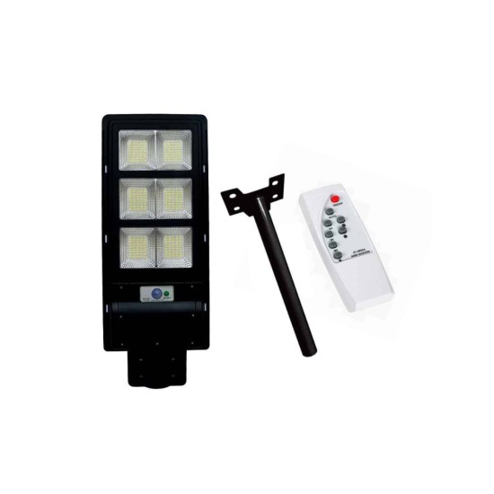 Solárna pouličná lampa so snímačom pohybu a diaľkovým ovládaním 160 W, 270 LED BASS Solárna pouličná lampa so snímačom pohybu a diaľkovým ovládaním 160 W, 270 LED BASS