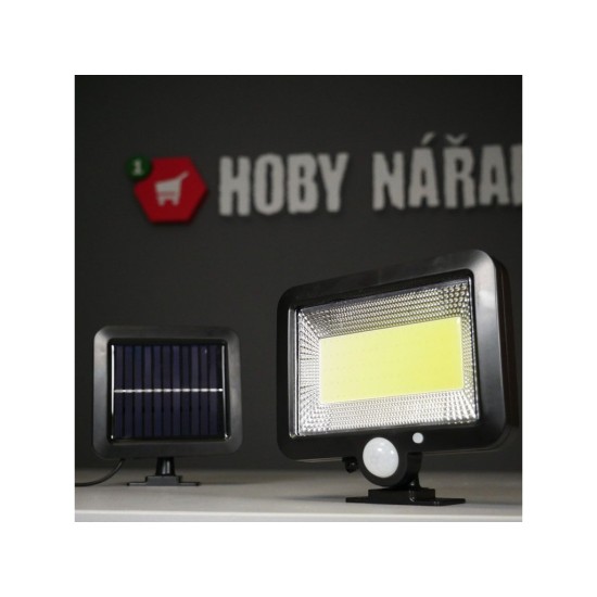 LED reflektor so snímačom pohybu a solárnym panelom BASS LED reflektor so snímačom pohybu a solárnym panelom BASS