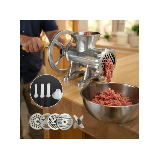 Mlynček na mäso s kľukou a kladkou MAR-POL