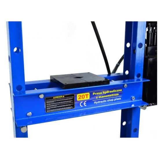 Hydraulický dielenský lis 20t s manometrom a dvojrýchlostným čerpadlom GEKO