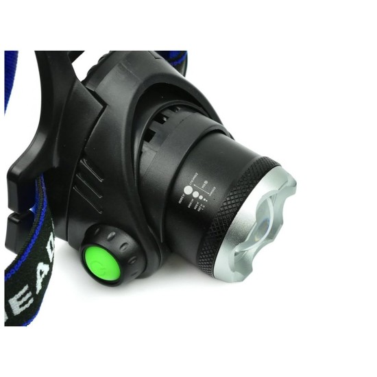 Svetlomet (nabíjateľný) CREE XM-L T6 LED 1000lm GEKO Svetlomet (nabíjateľný) CREE XM-L T6 LED 1000lm GEKO