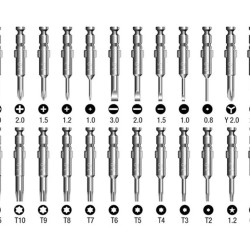 Skrutkovač s vymeniteľnými hrotmi 25v1 GEKO