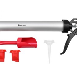 Vytláčacia pištoľ 600 ml hliník s príslušenstvom GEKO Vytláčacia pištoľ 600 ml hliník s príslušenstvom GEKO