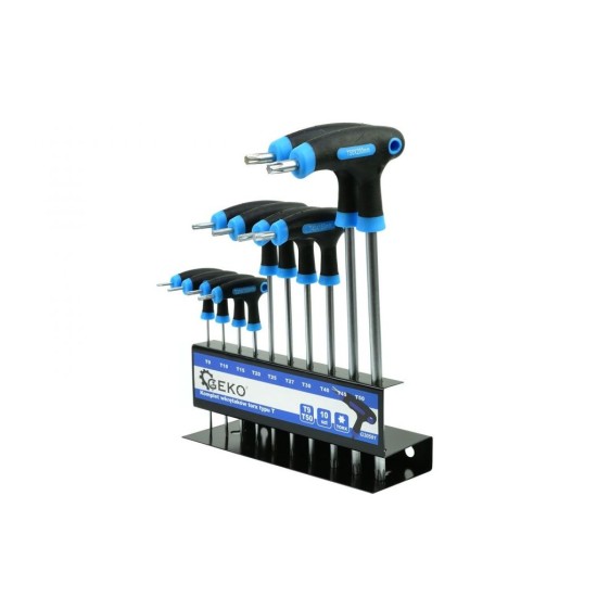 Súprava kľúčov Torx, typ T, T9-T50, 10ks GEKO