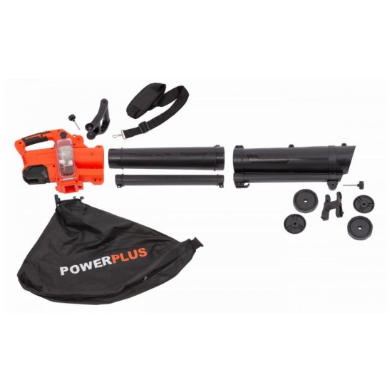 Akumulátorový vysávač/fúkač 40V LI-ION (bez batérie) POWERPLUS Akumulátorový vysávač/fúkač 40V LI-ION (bez batérie) POWERPLUS